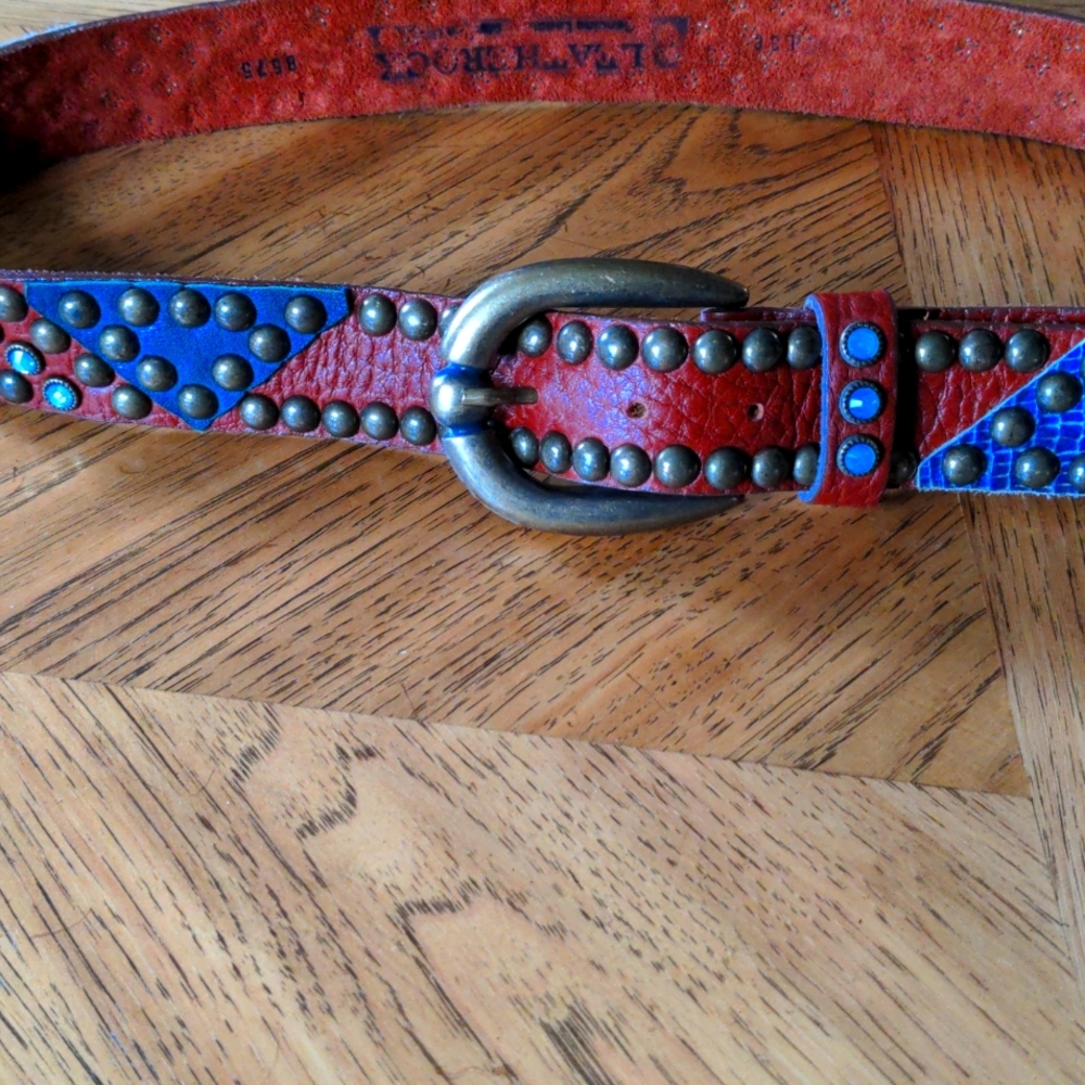 Leather belt